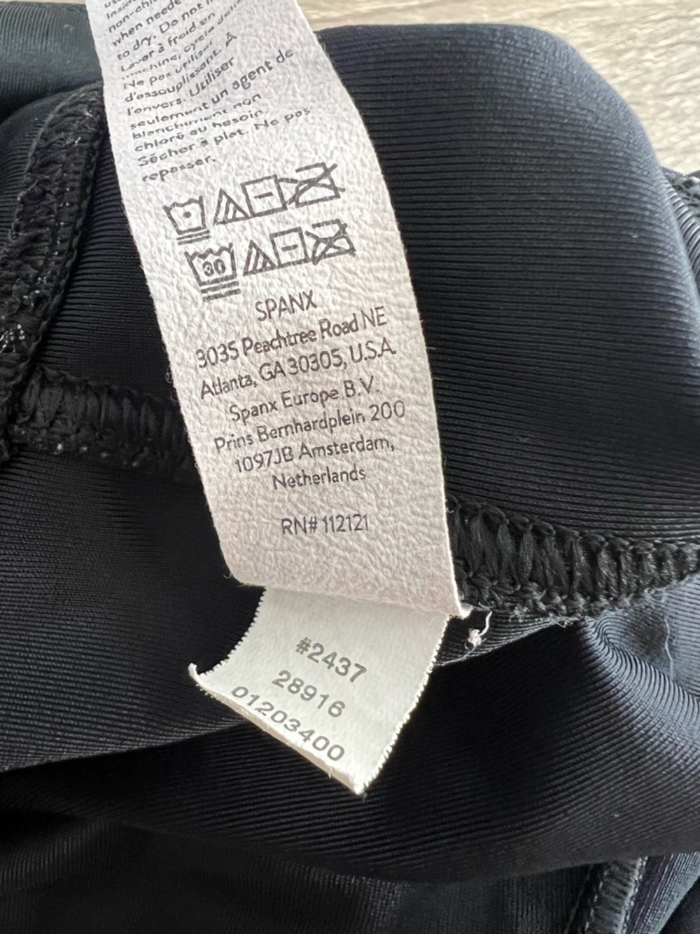 SPANX Faux Leather Leggings Black Coated Skinny Pull On Ankle Length Size Small - Picture 12 of 12